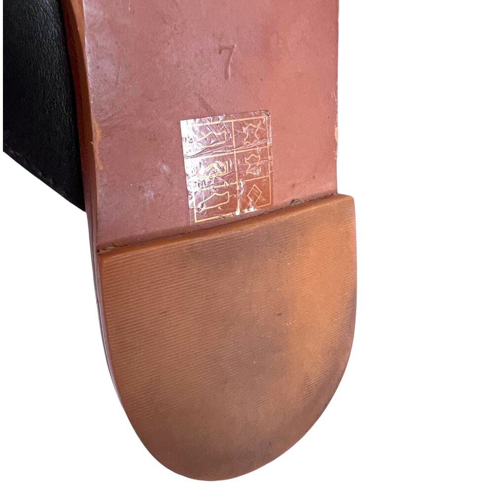 Madewell Emilia Mule Flats in Black Leather Pointed Toe Slide Slip-On W's Size 7 - Picture 9 of 9